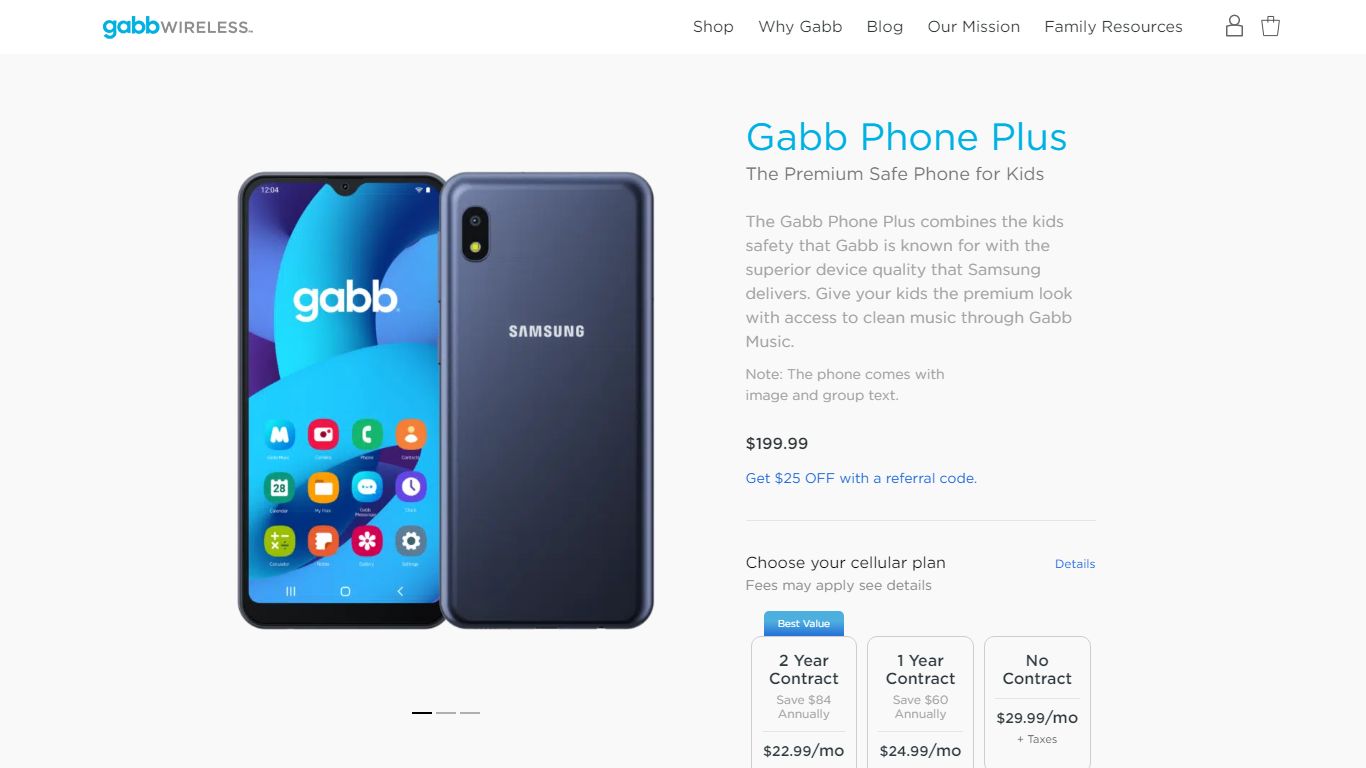 New Gabb Phone Plus - The Premium Safe Phone For Kids and Teens